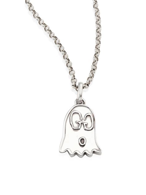 gucci ghost peoples|gucci ghost necklace in silver.